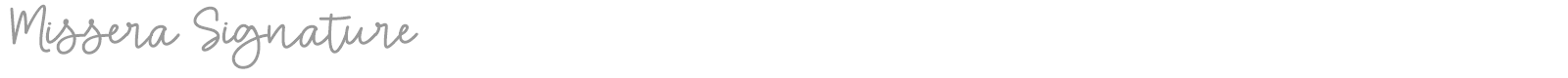 Missera Signature font preview